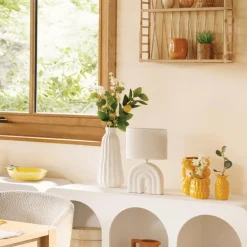 Tafellamp GIBAN Keramiek Wit