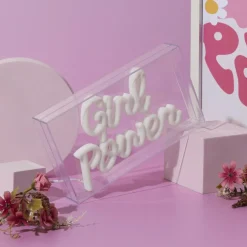 Tafellamp GIRL POWER LED Roze