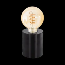 Tafellamp LEIF Rond Zwart 10,5 cm