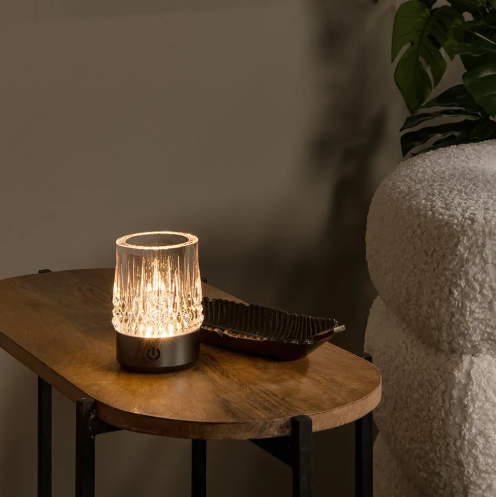 Tafellamp LILI Ø8 S/3 Zwart Chroom