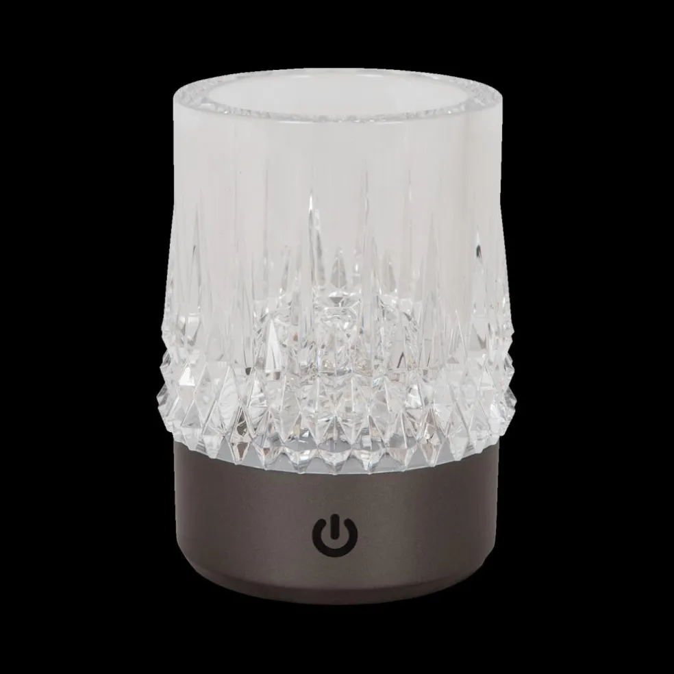 Tafellamp LILI Ø8 S/3 Zwart Chroom