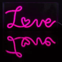 Tafellamp LOVE Led Roze