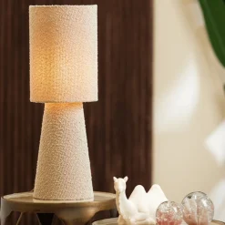 Tafellamp MICKEY Bouclé Zand