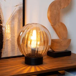Tafellamp MONSARAZ Glas Amber