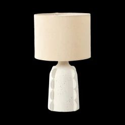 Tafellamp ORRECHIO Ker. Wit/Kap Beige