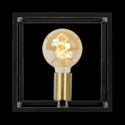 Tafellamp RUBEN 1Del. Zwart/Goud