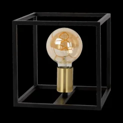 Tafellamp RUBEN 1Del. Zwart/Goud