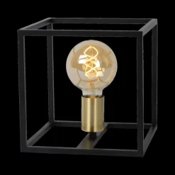 Tafellamp RUBEN 1Del. Zwart/Goud