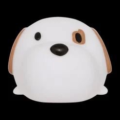 Tafellamp SCOTTI Hond Wit/Bruin