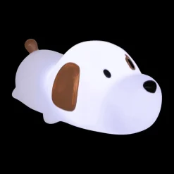 Tafellamp SCOTTI Hond Wit/Bruin