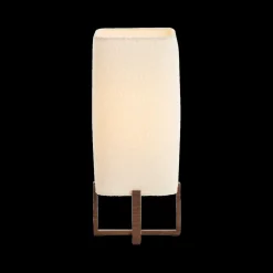 Tafellamp WYN Houtprint/Crème