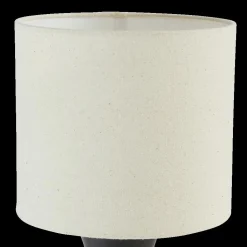 Tafellamp YALIU Keramiek Zwart met Kap Beige