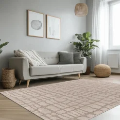 Tapijt LOTUS Cubes Beige 230