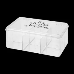 Theedoos BERIT 6Del. Transparant