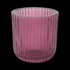 Theelichthouder RIBIS L Glas Violet