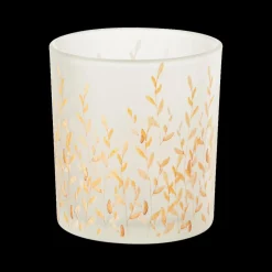 Theelichthouder SALLY Glas Oranje/Transp. XS