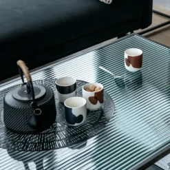 Theepot FLORRA Gietijzer Zwart 1l