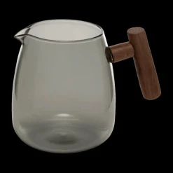 Theepot TWISTE 80cl Glas Grijs/Hout