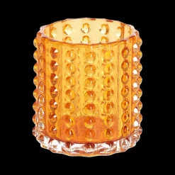 TL-Houder BUBLINA Glas Oranje