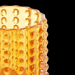 TL-Houder BUBLINA Glas Oranje