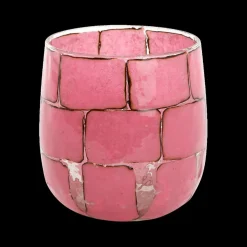 TL-Houder DRONERO L Glas Roze