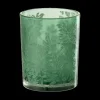 TL-Houder FLOWER Glas Mat Groen M
