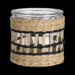 TL-Houder WEAVE Pap. Beige/Zwart S