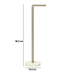 Toiletrolhouder LOZIO Brons/beige