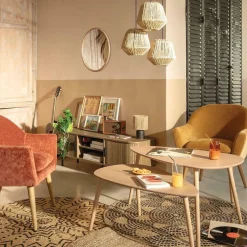 TV-meubel COLVAS Hout Naturel B140