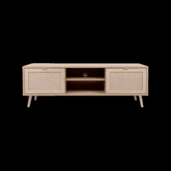 TV-meubel EIVISSA Sonoma Eik/Riet B150
