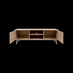 TV-meubel EIVISSA Sonoma Eik/Riet B150