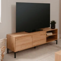 TV-meubel MARE Artisan Eik/Zwart B150