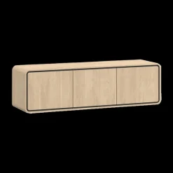 Tv-Meubel NESTOR Eik/Zwart B163