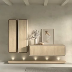 Tv-Meubel NESTOR Eik/Zwart B163