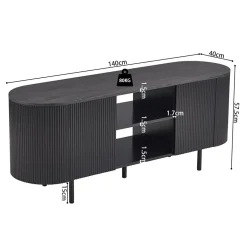 TV-meubel PORTO B140 Donkerbruin