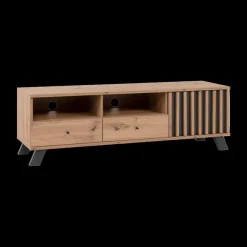 TV-meubel SUMATRA Artisan Eik/Antraciet B138