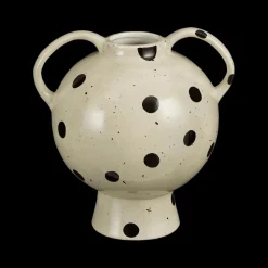 Vaas STIPS Keramiek Wit/Zwart H23