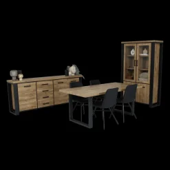 Vitrine UXIA Houtkleur