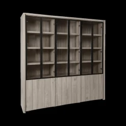 Vitrine WALTON Eik Lichtgrijs B205