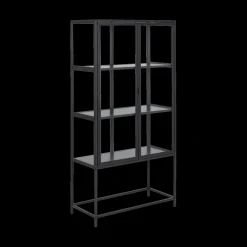 Vitrinekast BOKSKAP Ash Black B77