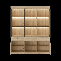 Vitrinekast CASTELLO B182 Lichte Eik