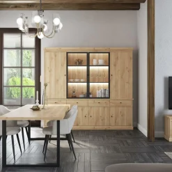 Vitrinekast CASTELLO B240 Lichte Eik