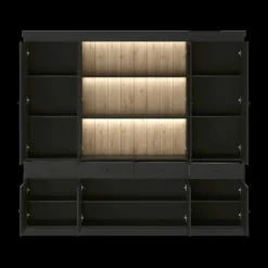 Vitrinekast CASTELLO B240 Zwarte Eik