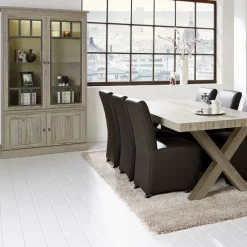 Vitrinekast COTTON Kristal Eik Licht Bruin