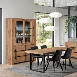 Vitrinekast SANS Scarlet Oak B146