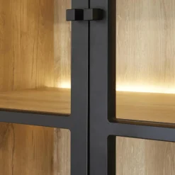 Vitrinekast WINSTON Zwart B122