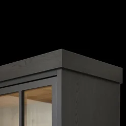 Vitrinekast WINSTON Zwart B122