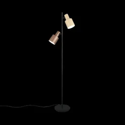 Vloerlamp AGUDO 2Del. Beige/Bruin