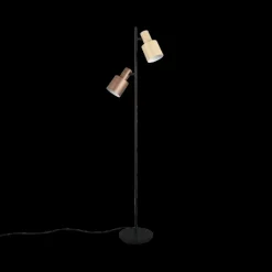 Vloerlamp AGUDO 2Del. Beige/Bruin