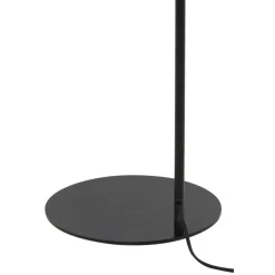 Vloerlamp RAKEL Mat Zwart/Glas Smoke